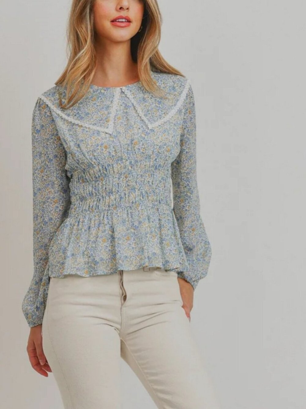 Grammy Chic Peplum Top